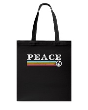 Vintage Retro PEACE Hippy Hippie Tote Bag tile