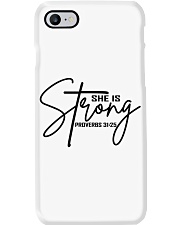 She Is Strong Shirt Proverbs Bible Phone Case tile