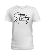 She Is Strong Shirt Proverbs Bible Ladies T-Shirt tile