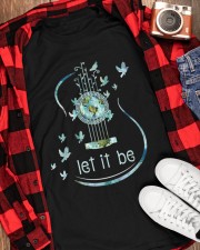 Let It Be Loves Guitar Hippie Classic T-Shirt apparel-classic-tshirt-lifestyle-front-163