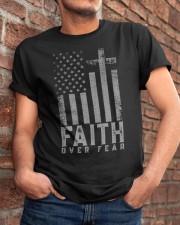 Faith Over Fear Cross US Flag Classic T-Shirt apparel-classic-tshirt-lifestyle-26