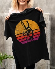 Retro Peace Love Hippie Classic T-Shirt apparel-classic-tshirt-lifestyle-front-117