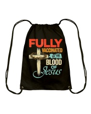 Fully Vaccinated By The Blood Of Jesus Drawstring Bag tile