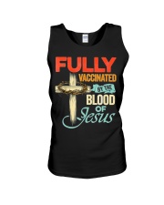 Fully Vaccinated By The Blood Of Jesus Unisex Tank tile