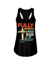 Fully Vaccinated By The Blood Of Jesus Ladies Flowy Tank tile