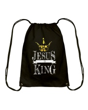 Jesus Is King Drawstring Bag tile