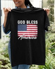 God Bless America USA Flag Classic T-Shirt apparel-classic-tshirt-lifestyle-front-130