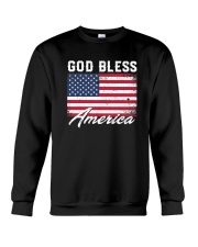 God Bless America USA Flag Crewneck Sweatshirt tile