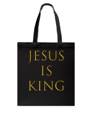 Jesus is King Ancient Gold Tote Bag tile