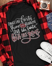 Dance Like Frosty Shine Rudolph Give Classic T-Shirt apparel-classic-tshirt-lifestyle-front-163