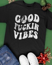 Good Fuckin Vibes Hippie Classic T-Shirt apparel-classic-tshirt-lifestyle-back-69