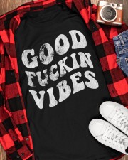 Good Fuckin Vibes Hippie Classic T-Shirt apparel-classic-tshirt-lifestyle-front-163