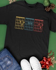 Vintage Guitar Chord Mean Dad Classic T-Shirt apparel-classic-tshirt-lifestyle-back-69