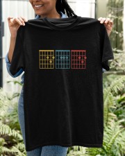 Vintage Guitar Chord Mean Dad Classic T-Shirt apparel-classic-tshirt-lifestyle-front-130
