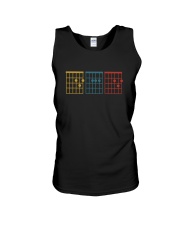 Vintage Guitar Chord Mean Dad Unisex Tank tile