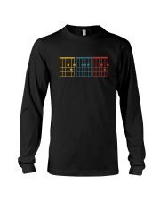 Vintage Guitar Chord Mean Dad Long Sleeve Tee tile