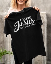 Christian Jesus But I Cuss A Little Classic T-Shirt apparel-classic-tshirt-lifestyle-front-117