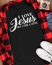 Christian Jesus But I Cuss A Little Classic T-Shirt apparel-classic-tshirt-lifestyle-front-163