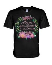 Jesus Is The Reason For The Season V-Neck T-Shirt tile