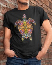 Psychedelic Hippie Sea Turtle Classic T-Shirt apparel-classic-tshirt-lifestyle-26