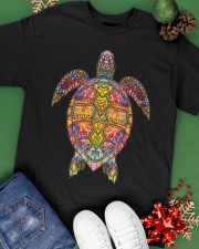 Psychedelic Hippie Sea Turtle Classic T-Shirt apparel-classic-tshirt-lifestyle-back-69