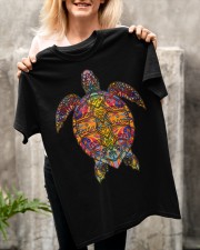 Psychedelic Hippie Sea Turtle Classic T-Shirt apparel-classic-tshirt-lifestyle-front-117