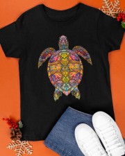 Psychedelic Hippie Sea Turtle Classic T-Shirt apparel-classic-tshirt-lifestyle-front-83