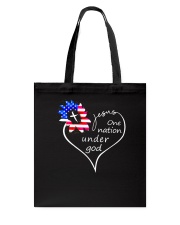 Jesus one nation under god Tote Bag tile
