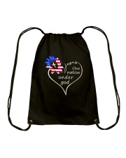 Jesus one nation under god Drawstring Bag tile