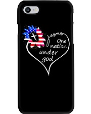 Jesus one nation under god Phone Case tile