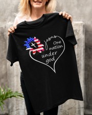 Jesus one nation under god Classic T-Shirt apparel-classic-tshirt-lifestyle-front-117