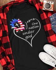 Jesus one nation under god Classic T-Shirt apparel-classic-tshirt-lifestyle-front-163