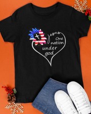 Jesus one nation under god Classic T-Shirt apparel-classic-tshirt-lifestyle-front-83