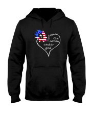 Jesus one nation under god Hooded Sweatshirt tile
