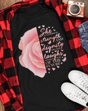 Christian Bible Verse Faith Proverbs 31 Classic T-Shirt apparel-classic-tshirt-lifestyle-front-163