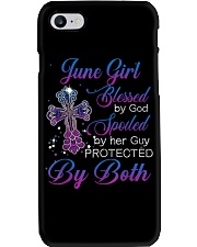 June girl blessed by God Phone Case tile