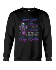 June girl blessed by God Crewneck Sweatshirt tile
