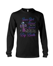 June girl blessed by God Long Sleeve Tee tile