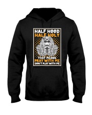 Half Hood Half Holy Skull And Cross Hooded Sweatshirt tile