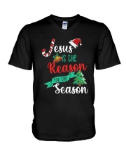 Jesus Is The Reason For The Season V-Neck T-Shirt tile
