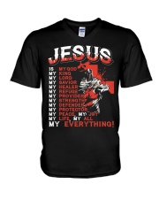 Jesus Is My Everything V-Neck T-Shirt tile