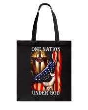 One Nation Under God Distressed Flag Tote Bag tile