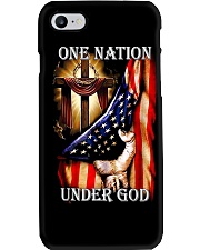One Nation Under God Distressed Flag Phone Case tile