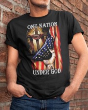 One Nation Under God Distressed Flag Classic T-Shirt apparel-classic-tshirt-lifestyle-26