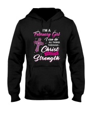 February girl christ strength Hooded Sweatshirt tile