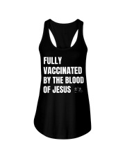 Fully Vaccinated By The Blood Of Jesus Ladies Flowy Tank tile