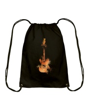 Guitar Motif Silhouette Drawstring Bag tile