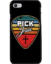 Retro Guitarist Guitar Pick Christian Phone Case tile