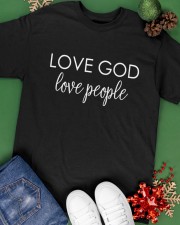 Love God People Christian Bible Classic T-Shirt apparel-classic-tshirt-lifestyle-back-69