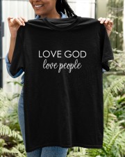 Love God People Christian Bible Classic T-Shirt apparel-classic-tshirt-lifestyle-front-130